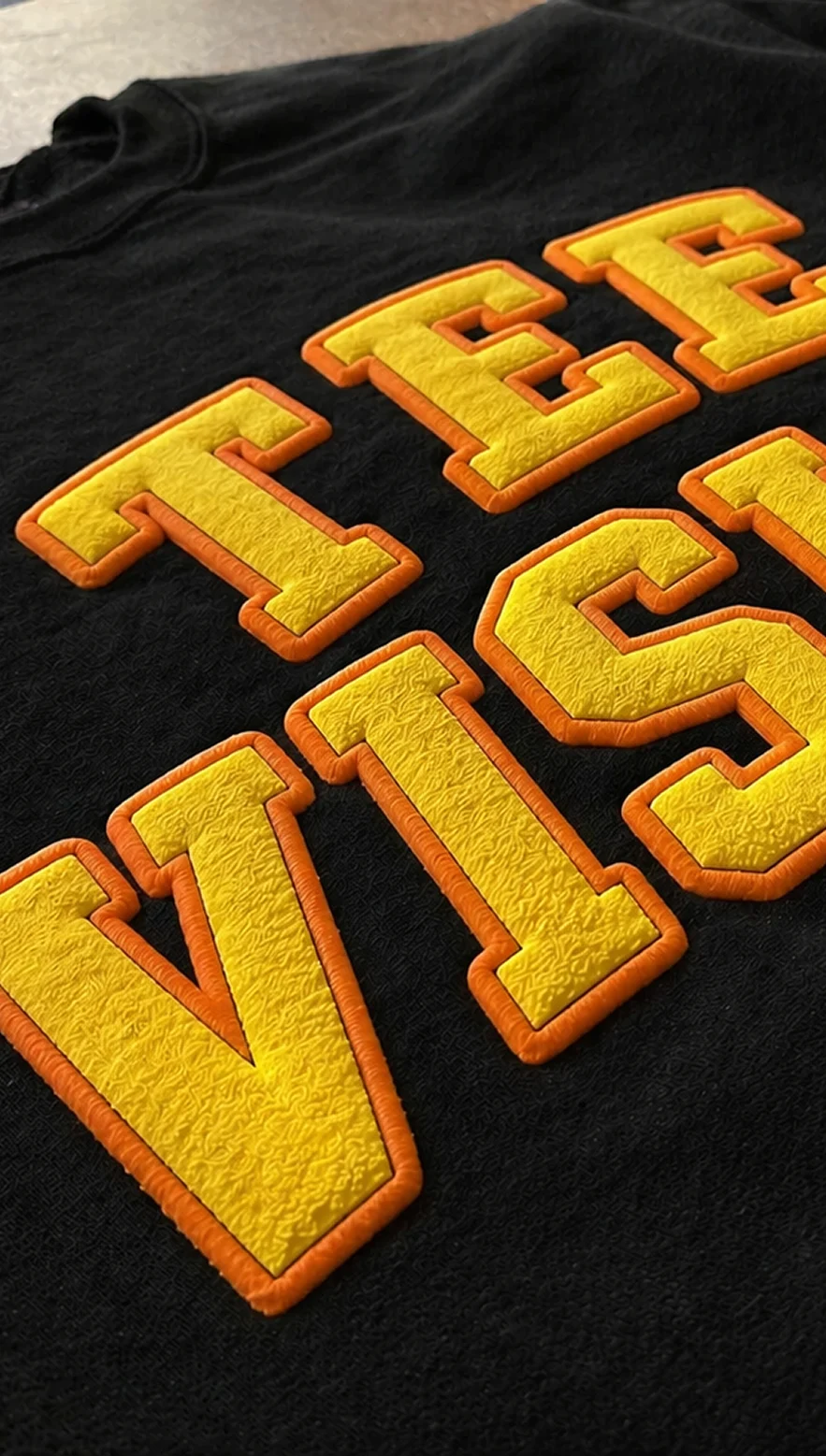 Puff Print — screen printing method used by Tee Vision Philadelphia